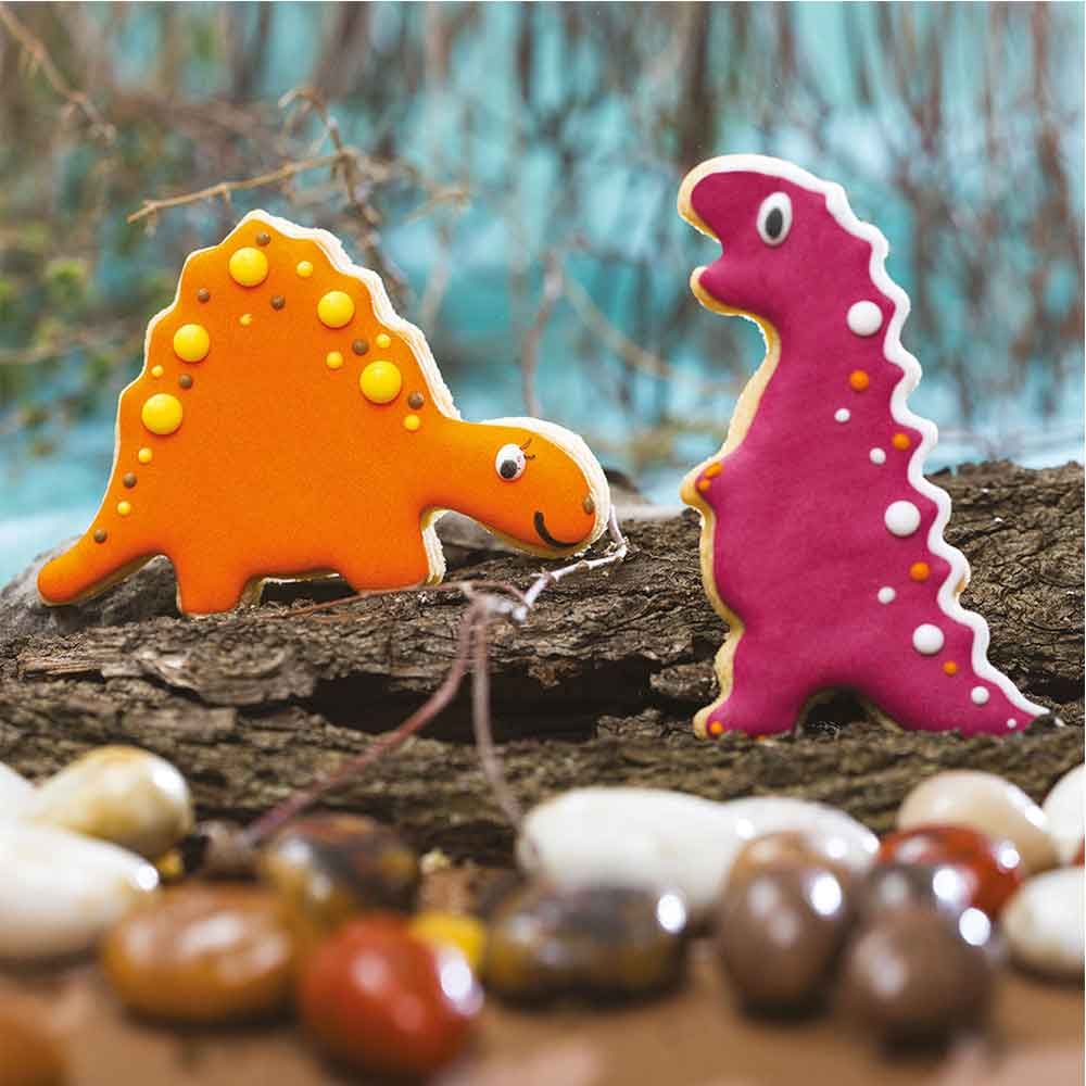 Set of 2 Jurassic plastic cookie cutters