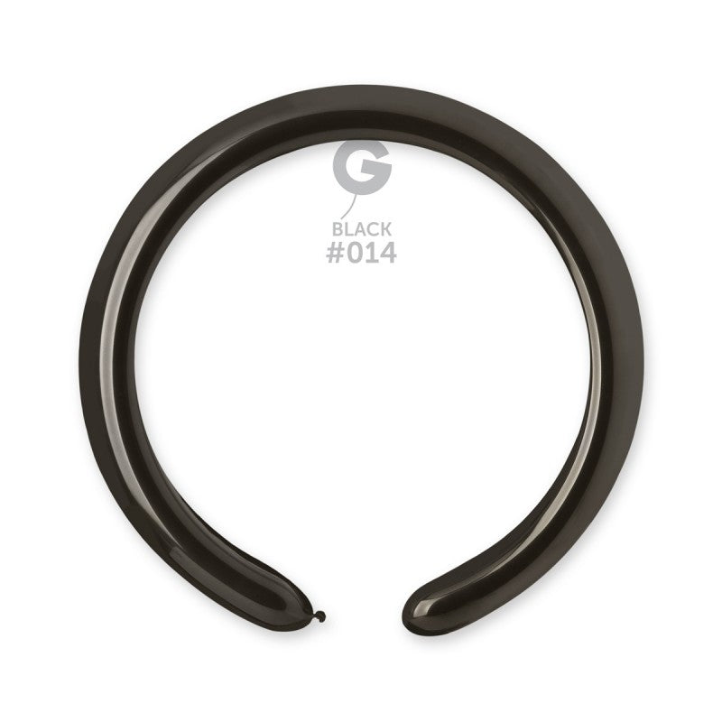 Palloncini Modellabili Nero 2" – Gemar, 100 pz