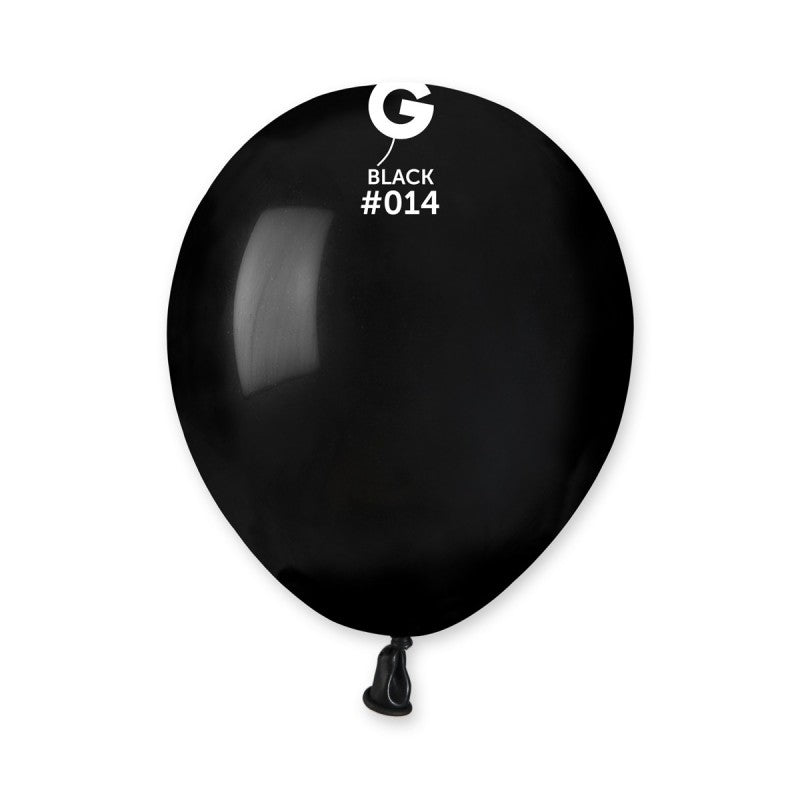 Palloncini in Lattice Pastello Nero 5" (13 cm) – Gemar, 100 pz