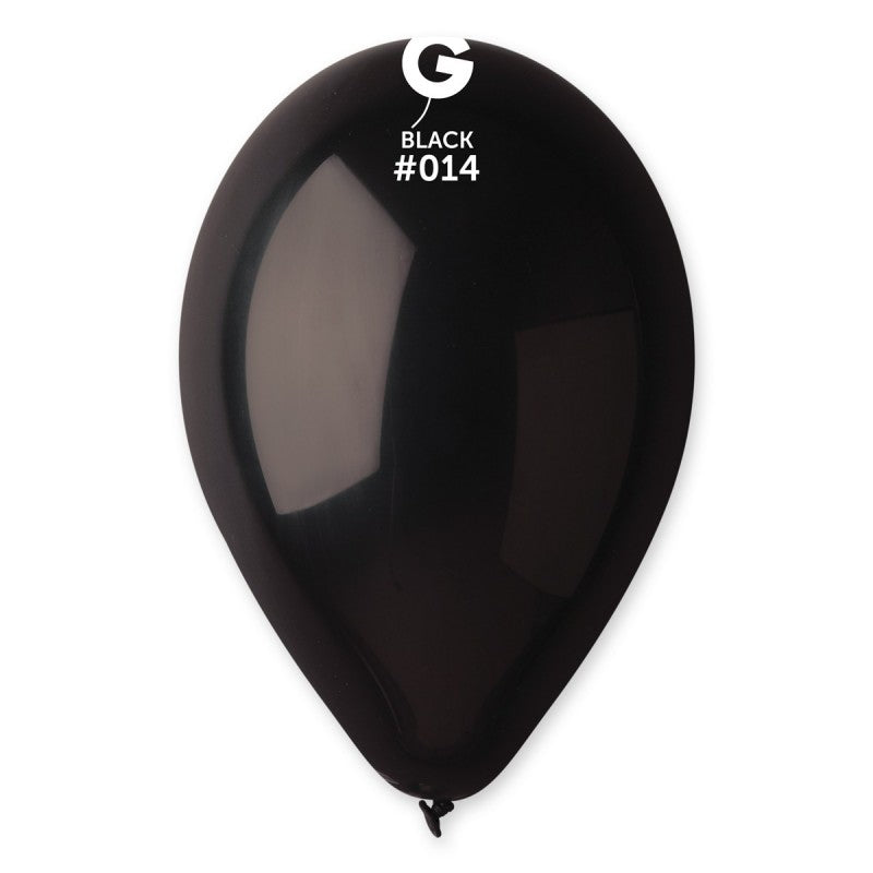 12-inch black pastel latex balloons, 100 pcs