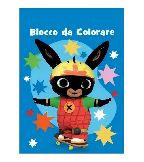 Blocchi da colorare con copertina glitterata 8 pagine Bing