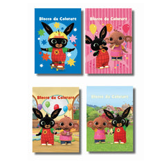 Blocchi da colorare con copertina glitterata 8 pagine Bing