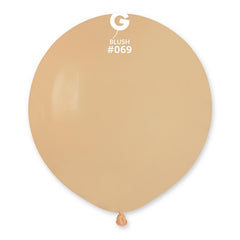 19-inch pastel blush latex balloons, 25 cf.