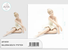 Sitting ballerina 11x10x11cm