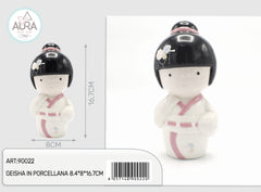 porcelain geisha 8.4x8x16.7cm