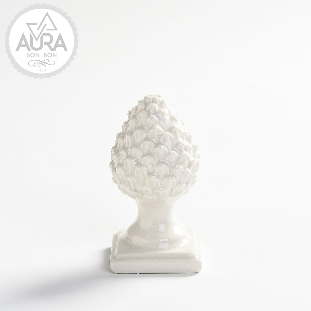 White porcelain pumo 4.5x4.5x7.5cm