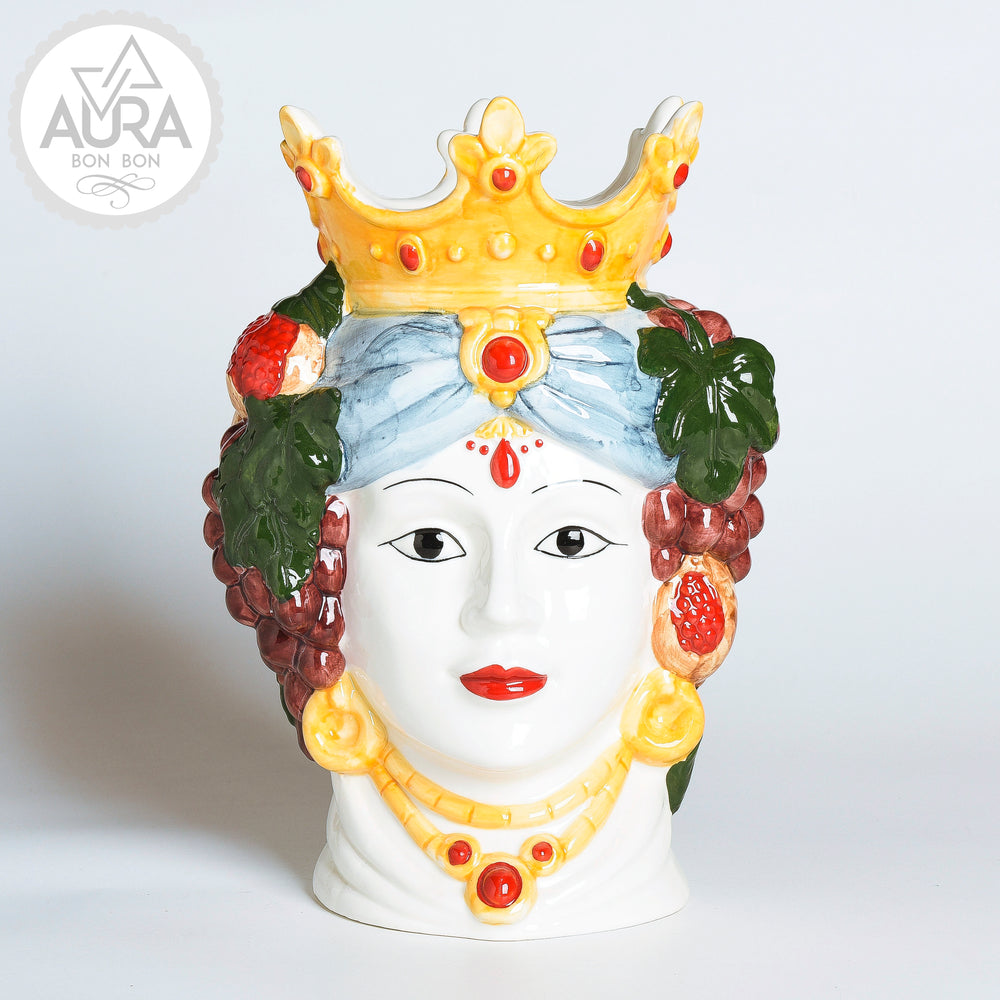 Queen Moor's Head in porcelain 23x18x30.5cm (large size)