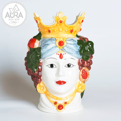 Queen Moor's Head in porcelain 23x18x30.5cm (large size)