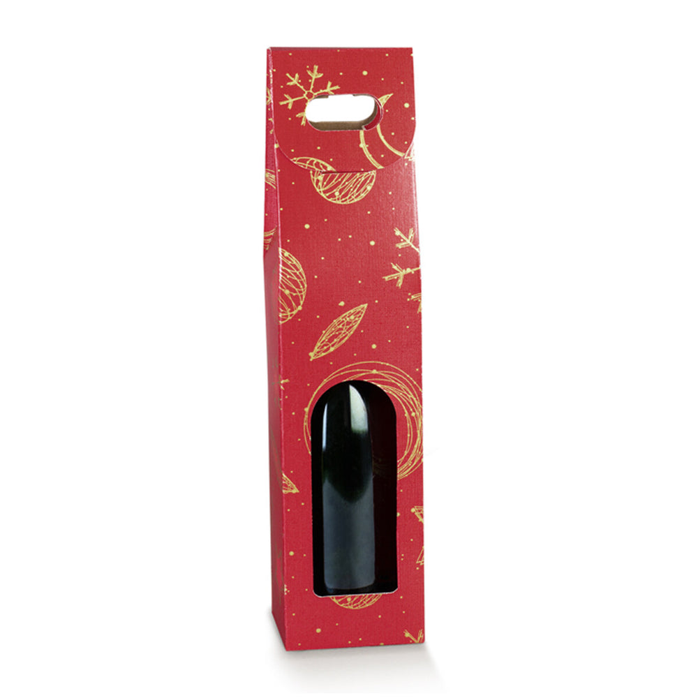 1 bottiglia f.to 90x90x385mm red universe