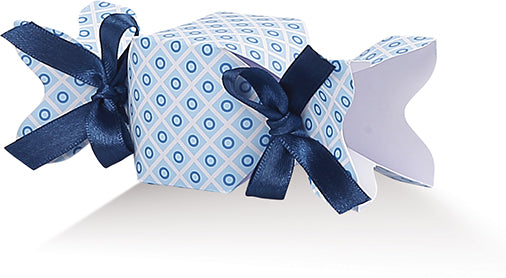 candy light blue squares blue circles 12x4x4cm