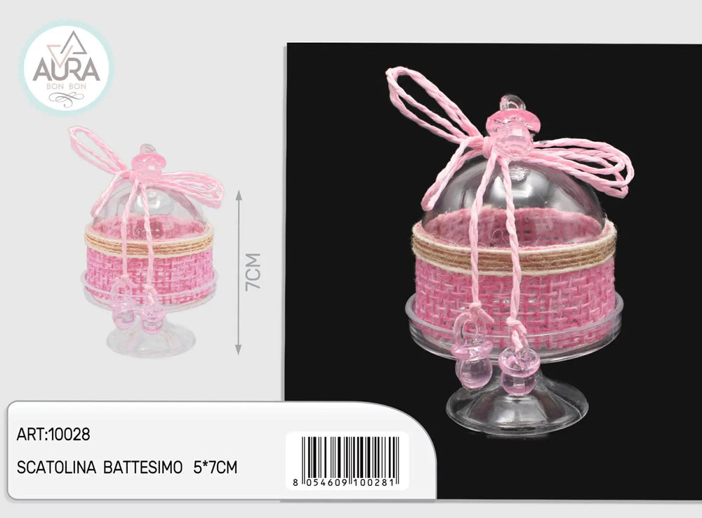 5x7cm pink baby cake stand box