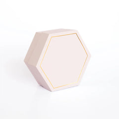 Astuccio esagonale cipria fondo/coperchio 5,5x5,5x4cm