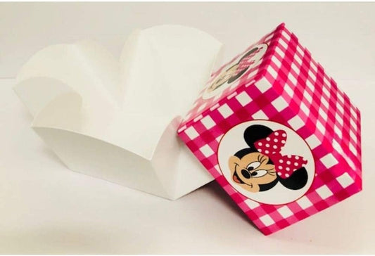 Scatolina cubo fleur Minnie 70x70x70mm