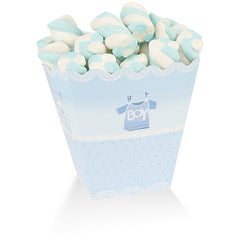 Scatola pop corn party baby boy conf. da 6 pz.