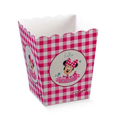 Scatola pop corn 7x7x11cm Minnie