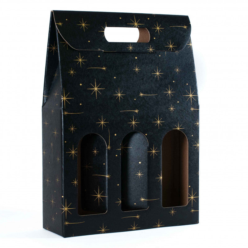 3 bottiglie f.to 270x90x385mm con cielo stellato