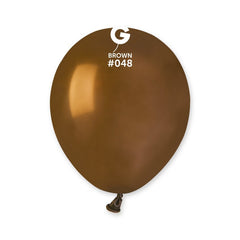 5-inch pastel brown latex balloons, 100 pcs