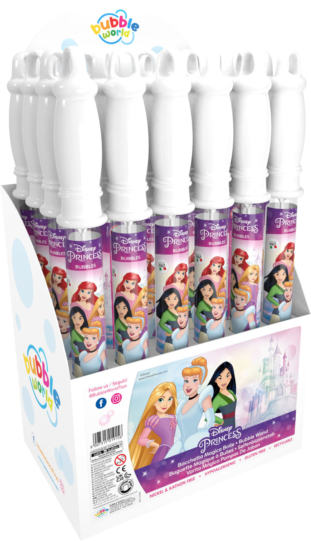 Princess bubble wand filled 120ml