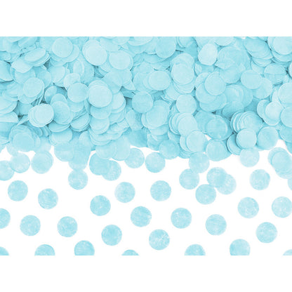 Coriandoli in carta tondi light sky-blue 15g
