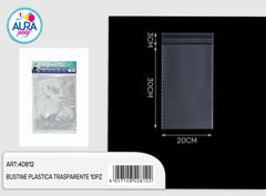 Bustine plastica trasparente 10pz 20x30cm