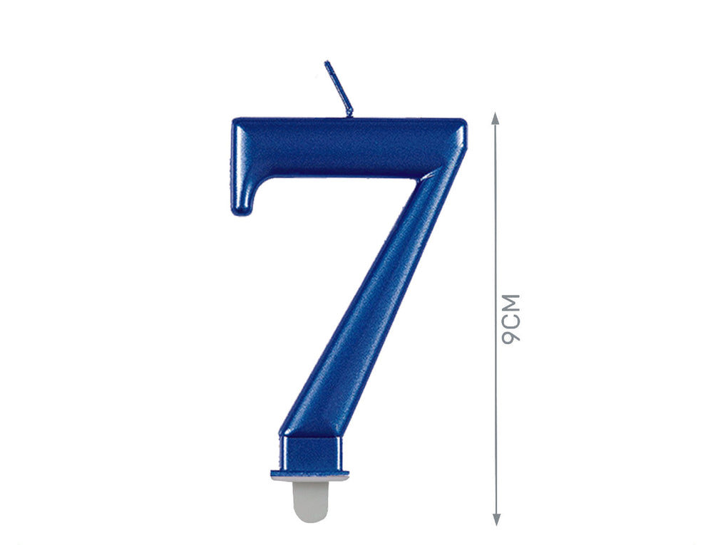 Candela blu numero 7