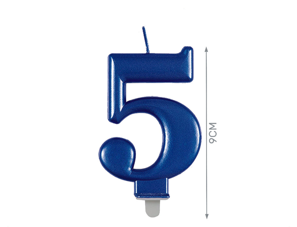 Candela blu numero 5