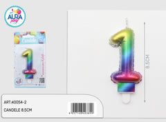 multicolored birthday candle 1