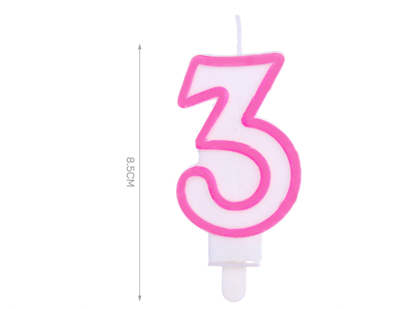 candelina rosa numero 3