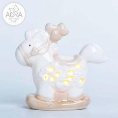 Cavallino a dondolo rosa 10,8x4,8x9,8cm