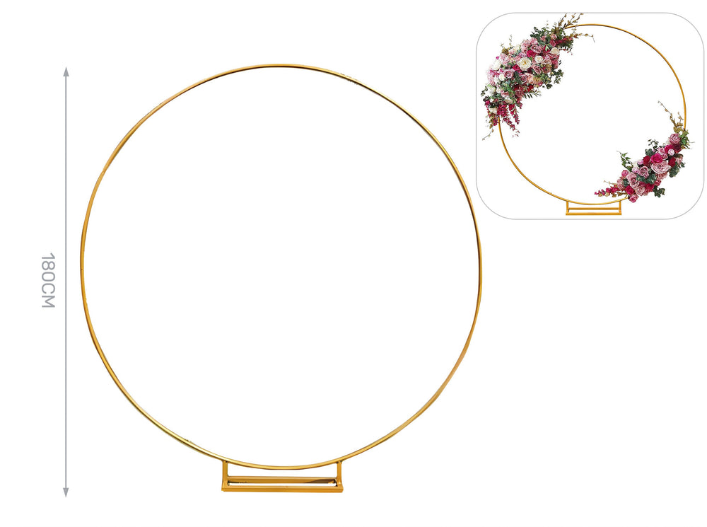 180cm Gold Circular Balloon Stand