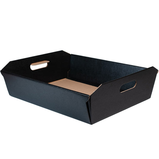 Cesto in cartone 220x160x50mm seta nero