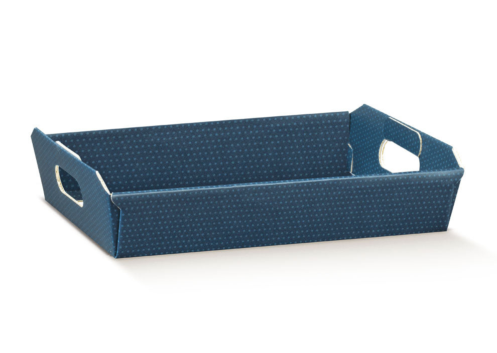 Cesto in cartone 400x300x120mm spot blu