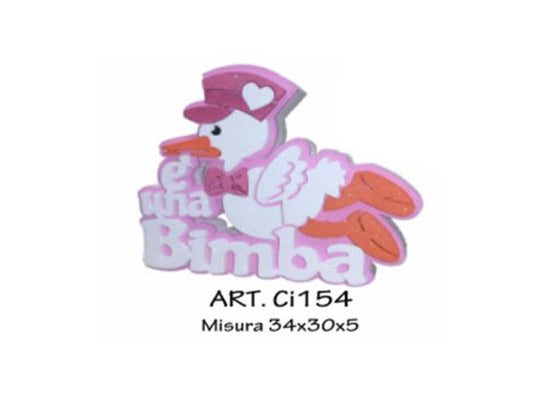 cicogna rosa è un bimba