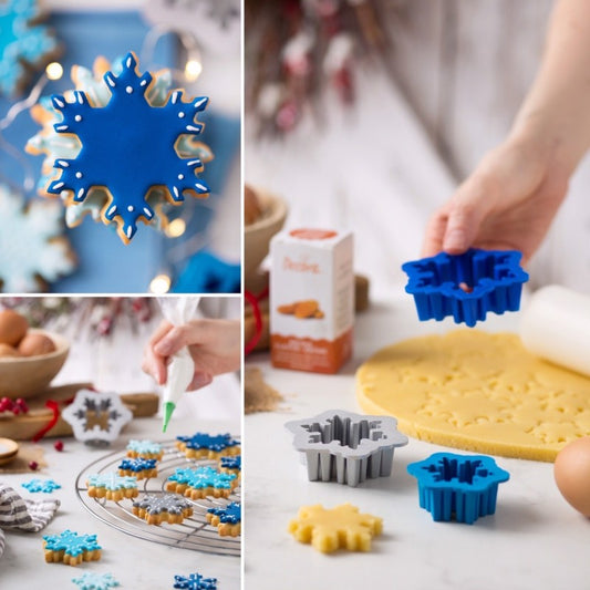 Set 3 tagliapasta frozen star in plastica