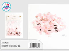 Pink, white, rosegold foil confetti