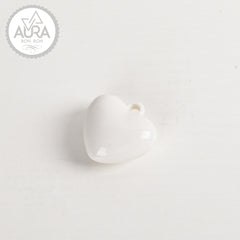 White heart 4.2x3.9x2.1cm
