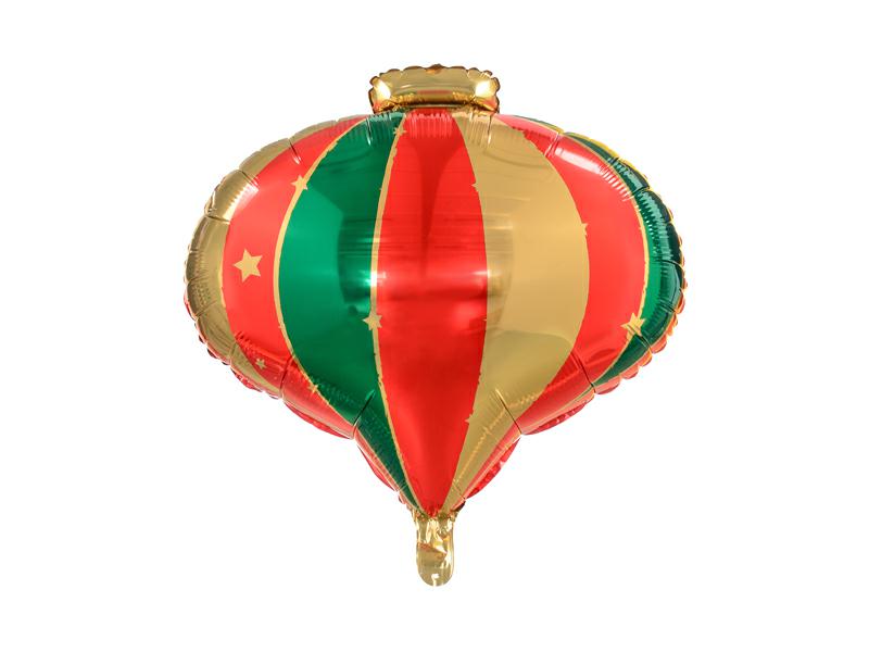 Palloncino in foil pallina di Natale 51x49 cm – PartyDeco, 1 pz