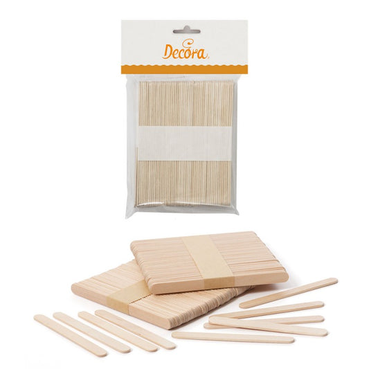 100 stecche per gelato 10 x h 114 mm in legno di betulla
