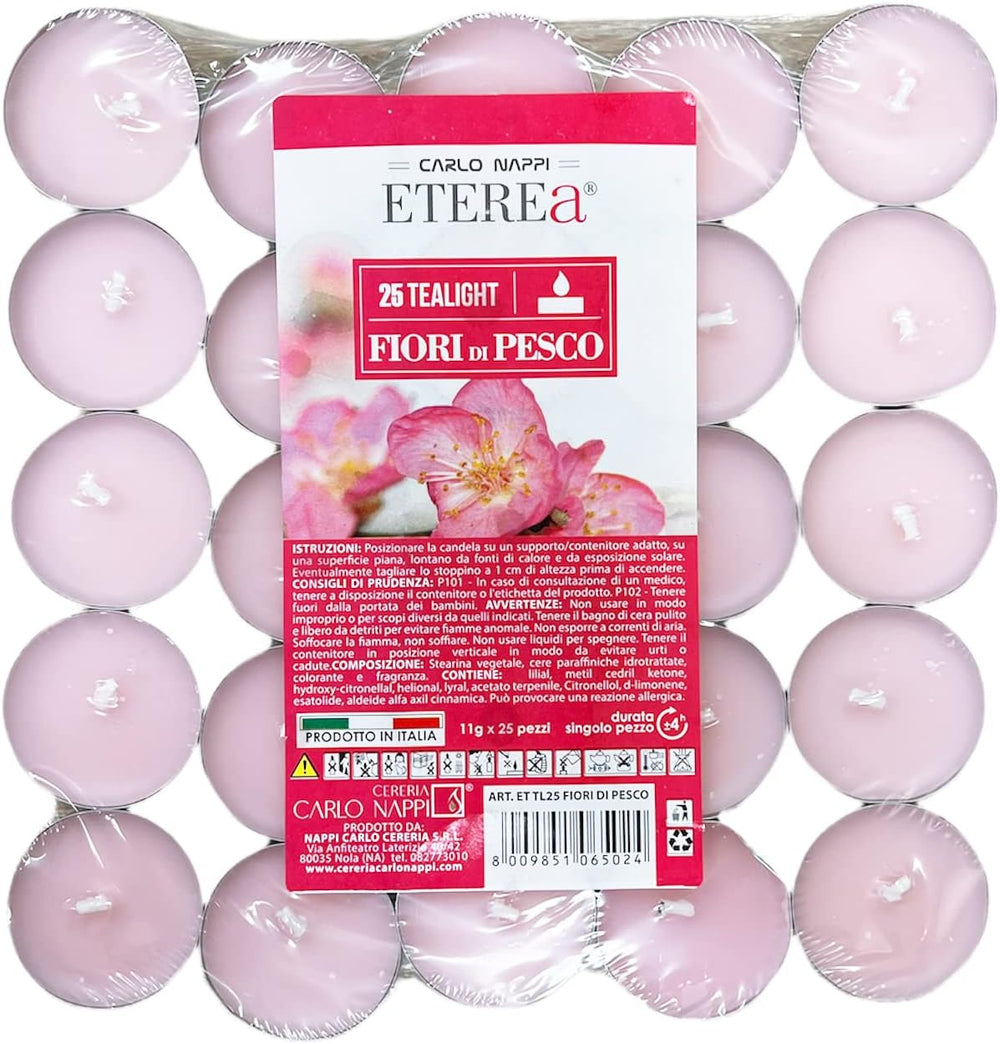 Ethereal 25 Tealights Peach Blossom