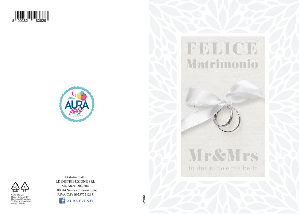 Glitter Wedding Greeting Card