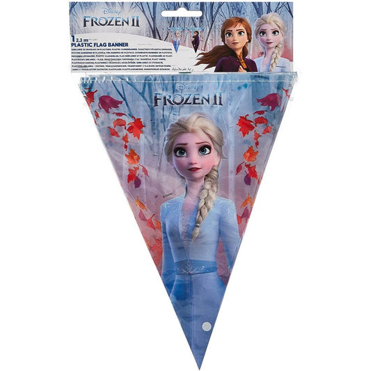 Festone bandierine triangolari Frozen II 2,3m