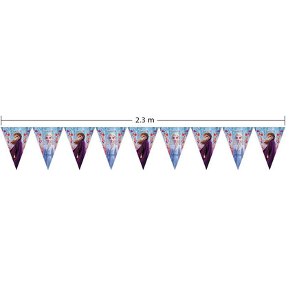 Festone bandierine triangolari Frozen II 2,3m