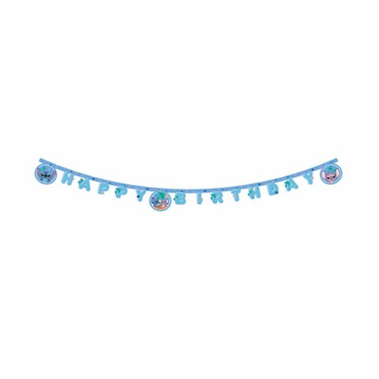 Festone Happy Birthday Stitch & Angel 2m
