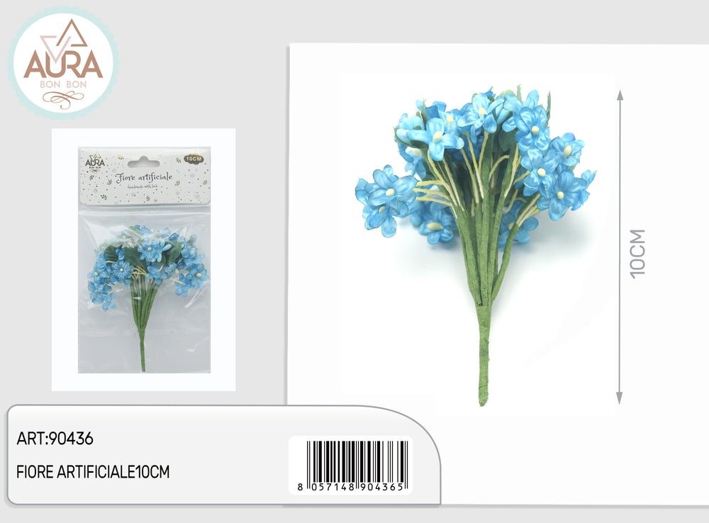 10cm light blue artificial flowers for wedding favors
