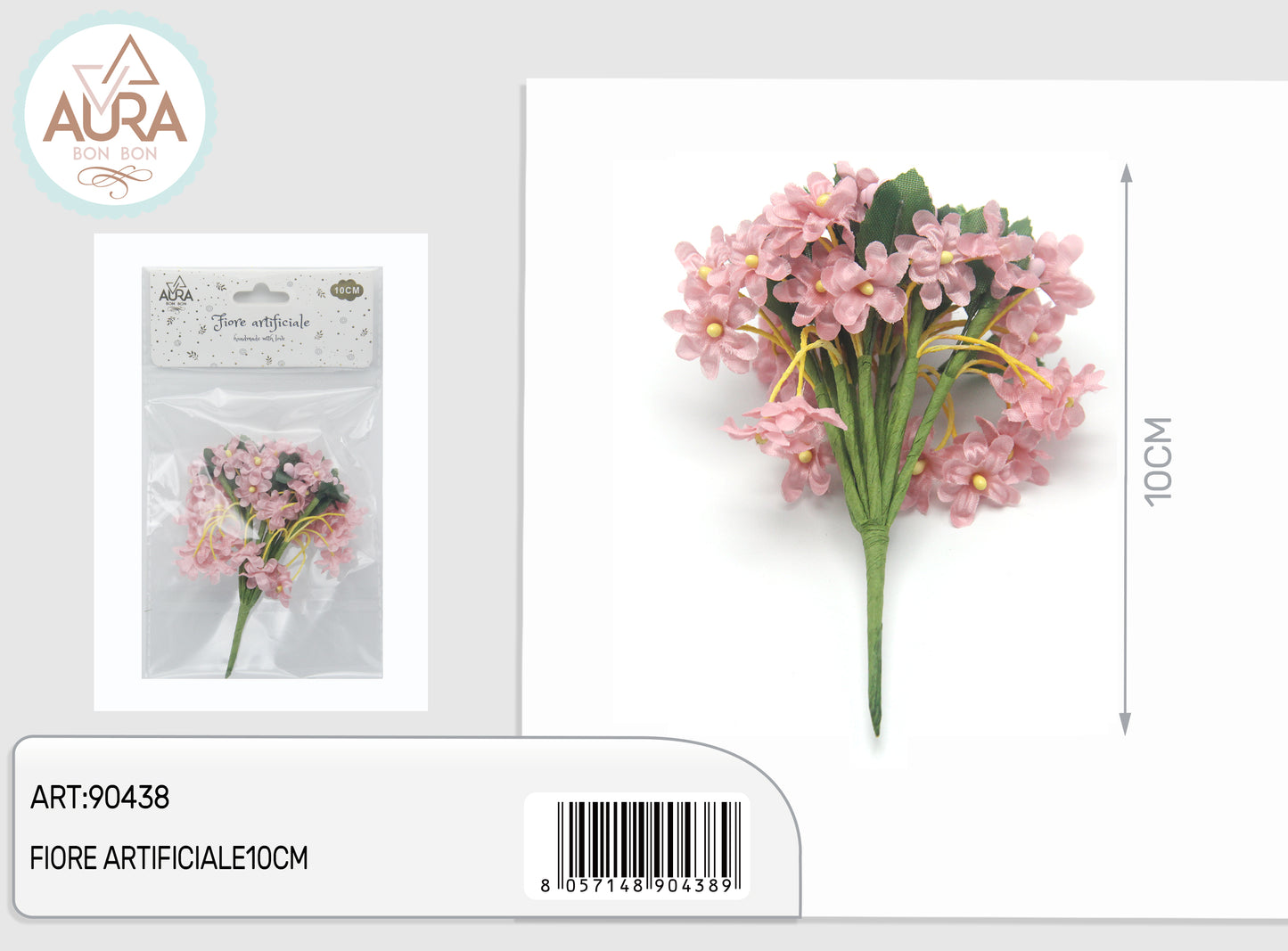 fiori artificiali rosa