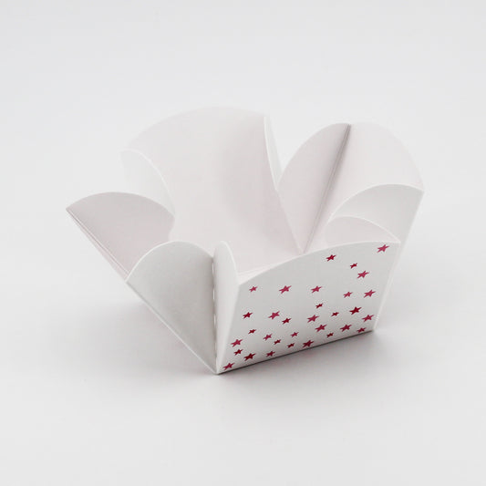 Scatolina cubo fleur Minnie stars 70x70x70mm rosa