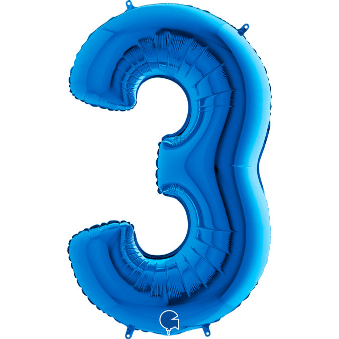 number 3 blue 102cm