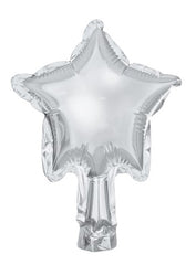 Foil balloons Stars 12cm silver 25pz