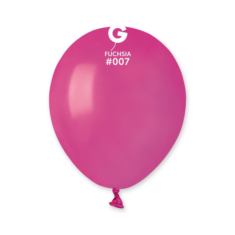 Palloncini in Lattice Pastello Fucsia 007 5" (13 cm) – Gemar, 100 pz