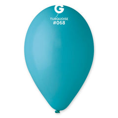 12-inch pastel turquoise latex balloons, 50 pcs